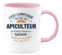 quotedazur - Mug Je ne suis pas parfaite mais je suis Manager et c'est presque pareil - Tasse Cadeau Manager Femme - Bleu/Céramique