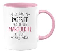 quotedazur - Mug Je Ne Suis Pas Parfaite Mais Je Suis Marguerite Et C'est Presque Pareil