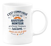 quotedazur - Mug Je ne suis pas parfaite mais je suis Physiothérapeute et c'est presque pareil - Tasse Cadeau Physiothérapeute Femme - Vert/Céramique