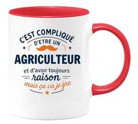 quotedazur - Mug Je ne suis pas parfaite mais je suis Psychologue et c'est presque pareil - Tasse Cadeau Psychologue Femme - Noir/Céramique