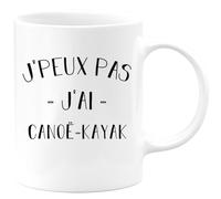 quotedazur - Mug Je Peux Pas J'ai Canoe kayak - Blanc/Céramique