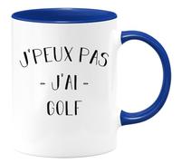 quotedazur - Mug Je Peux Pas J'ai Golf - Bleu/Céramique