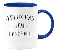 quotedazur - Mug Je Peux Pas J'ai Handball - Bleu/Céramique