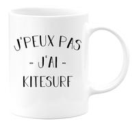 quotedazur - Mug Je Peux Pas J'ai Kite surf - Blanc/Céramique