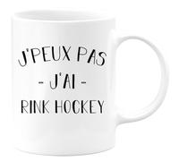 quotedazur - Mug Je Peux Pas J'ai Rink hockey - Blanc/Céramique