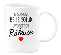 quotedazur - Mug Je Suis Une Belle-Soeur Avec Option Râleuse - Blanc/Céramique