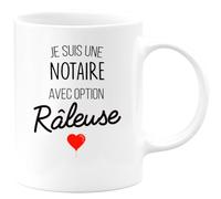 quotedazur - Mug Je Suis Une Notaire Avec Option Râleuse - Blanc/Céramique