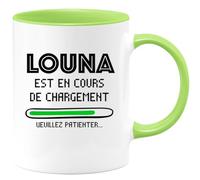 quotedazur - Mug Louna Est En Cours De Chargement Veuillez Patienter - Vert/Céramique