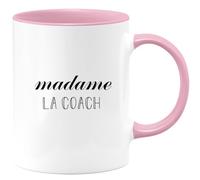 quotedazur - Mug Madame La Coach - Rose/Céramique