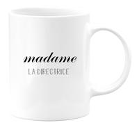 quotedazur - Mug Madame La Directrice Blanc/Céramique