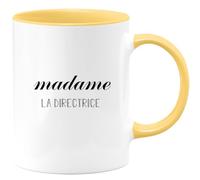quotedazur - Mug Madame La Directrice Jaune/Céramique