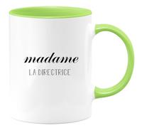 quotedazur - Mug Madame La Directrice Vert/Céramique