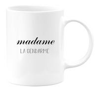 quotedazur - Mug Madame La Gendarme - Blanc/Céramique