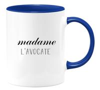 quotedazur - Mug Madame L'Avocate - Bleu/Céramique