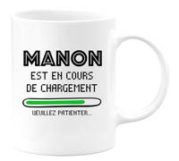 quotedazur - Mug Manon Est En Cours De Chargement Veuillez Patienter - Blanc/Céramique