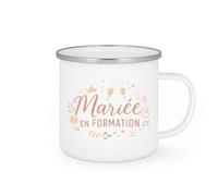 quotedazur - Mug mariée en formation - Tasse Cadeau Evjf Femme - Blanc/Emaillé