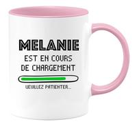 quotedazur - Mug Melanie Est En Cours De Chargement Veuillez Patienter - Rose/Céramique
