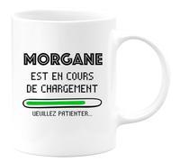 quotedazur - Mug Morgane Est En Cours De Chargement Veuillez Patienter - Blanc/Céramique