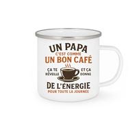 quotedazur - Mug Papa - Cadeau Fête Des Pères - Tasse Papa Bon Comme Un Café
