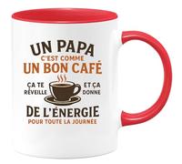 quotedazur - Mug Papa - Cadeau Fête Des Pères - Tasse Papa Bon Comme Un Café