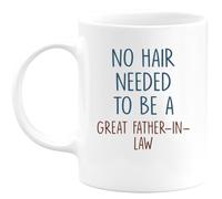 quotedazur - Mug Pas Besoin De Beaucoup Cheveux Pour Être Un Super Pépé Blanc/Céramique
