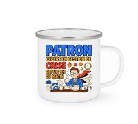 quotedazur - Mug Patron : expert en gestion de crise depuis 9h du matin - Tasse Cadeau Patron Homme - Blanc/Emaillé