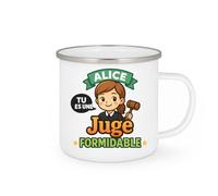 quotedazur - Mug Personnalisé Humour Alice, Tu Es Une Juge Formidable Un Hommage Inspirant Et Motivant Cadeau Original Idéal Tasse Quotidienne Pour Noël Inspirante Motivante - Blanc/Émaillé