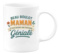 quotedazur - Mug Personnalisé Humour Beau Boulot Maman, Je Suis Devenu Une Personne Géniale Cadeau Original Parfait Tasse Pour Noël Célébrer Réussite Unique - Blanc/Céramique