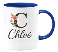 quotedazur - Mug Personnalisé Humour C Chloé Pour Femmes Cadeau Original Et Élégant Idée Parfaite Tasse Uniques Élégantes - Bleu/Céramique