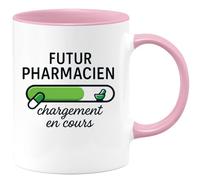 quotedazur - Mug Personnalisé Humour Futur Pharmacien En Formation Cadeau Tasse Originale Idéal Pour Noël Devenir - Rose/Céramique