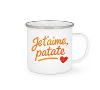 quotedazur - Mug Personnalisé Humour Je T'Aime, Ma Patate Chérie, Un Message Tendre Et Drôle Cadeau Original Pour Noël Femme, Tasse Pleine D'Amour D'Humour - Blanc/Émaillé