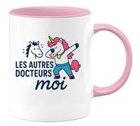 quotedazur - Mug Personnalisé Humour Les Autres Docteurs Humoristique Original Et Unique Pour Tous Cadeau Tasse Passionnés Amateurs De Fun - Rose/Céramique