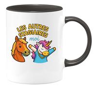 quotedazur - Mug Personnalisé Humour Les Autres Stagiaires Vs Moi Tasse Humoristique Exclusive Cadeau Original Idéal Pour Stagiaire Homme - Noir/Céramique