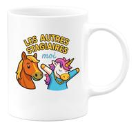 quotedazur - Mug Personnalisé Humour Les Autres Stagiaires Vs Moi Tasse Humoristique Exclusive Cadeau Original Idéal Pour Stagiaire Homme - Blanc/Céramique
