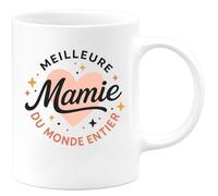 quotedazur - Mug Personnalisé Humour Meilleure Mamie Du Monde, Cadeau Unique Et Spécial Original Tasse Pour Noël Grand-Mère Exceptionnelle - Blanc/Céramique