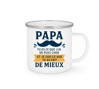 quotedazur - Mug Personnalisé Humour Papa, Tu Es Mon Trésor Le Plus Précieux Et Beau Cadeau Original Parfait Pour Noël Tasse Souvenir Unique - Blanc/Émaillé