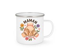 quotedazur - Mug Personnalisé Humour Paul Emma Pour Maman Cadeau Noël Original Unique Tasse Et Ses Enfants - Blanc/Émaillé Future Anniversaire Fête Des Mères Annonce Naissance