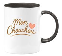 quotedazur - Mug Personnalisé Mon Chouchou Pour Un Cadeau Noël Tendre Et Charmant Tasse Votre Amour Moments Précieux - Noir/Céramique