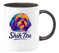 quotedazur - Mug Personnalisé Shih Tzu Tasse Exclusive Pour Amoureux Des Chiens Petits Et Affectueux Cadeau Noël Parfait Les Fans De - Noir/Céramique
