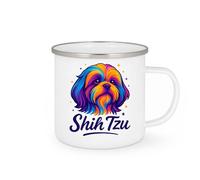 quotedazur - Mug Personnalisé Shih Tzu Tasse Exclusive Pour Amoureux Des Chiens Petits Et Affectueux Cadeau Noël Parfait Les Fans De - Blanc/Émaillé