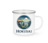 quotedazur - Mug Personnalisé Tasse Cadeau Original Humour Hokusai - Blanc/Emaillé