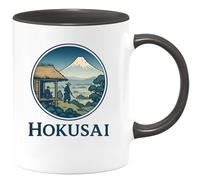 quotedazur - Mug Personnalisé Tasse Cadeau Original Humour Hokusai - Noir/Céramique