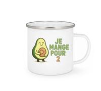 quotedazur - Mug Personnalisé Tasse Cadeau Original Humour Je Mange Pour Noël 2 - Blanc/Emaillé