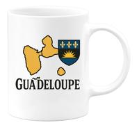 quotedazur - Mug Personnalisé Tasse Cadeau Original Humour Noël Guadeloupe - Blanc/Céramique