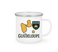 quotedazur - Mug Personnalisé Tasse Cadeau Original Humour Noël Guadeloupe - Blanc/Emaillé
