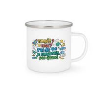 quotedazur - Mug rangée ? moi ? j'ai dit que je rangerais, pas quand - Tasse Cadeau Humour Femme - Blanc/Emaillé