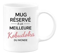 quotedazur - Mug réservé à la meilleure Kobudoka du monde - Tasse Cadeau Kobudoka Femme - Blanc/Céramique