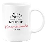 quotedazur - Mug réservé à la meilleure Paramotoriste du monde - Tasse Cadeau Paramotoriste Femme - Blanc/Céramique