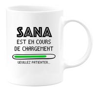 quotedazur - Mug Sana Est En Cours De Chargement Veuillez Patienter - Blanc/Céramique