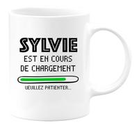 quotedazur - Mug Sylvie Est En Cours De Chargement Veuillez Patienter - Blanc/Céramique